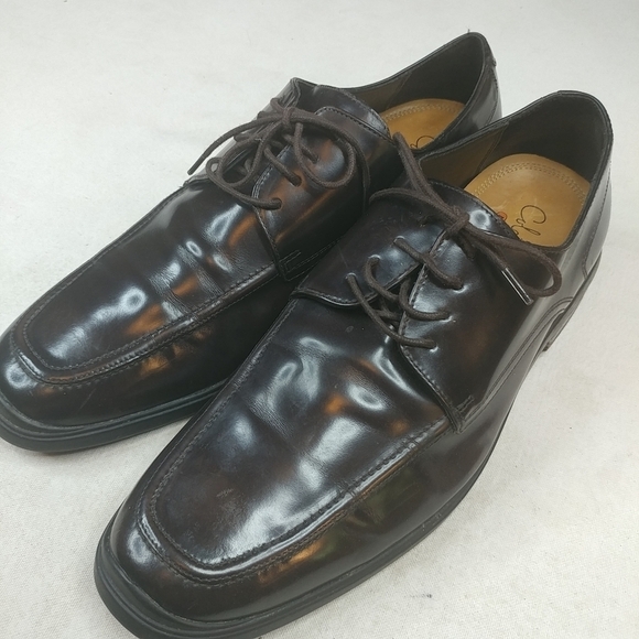 Cole Haan 10.5 M Brown Apron Toe Leather Oxford Dr - Picture 1 of 8